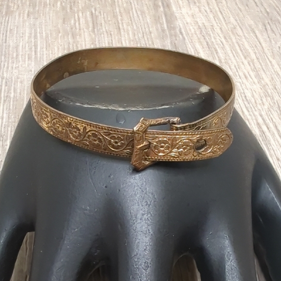 Vintage Jewelry - Vintage Antique Victorian Gold Buckle Child Bracelet